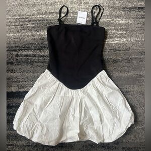 NWT FOREVER21 Bubble Skirt Black/White Mini Dress